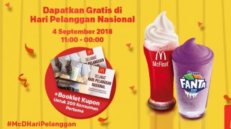 Hari Pelanggan Nasional 4 September 2019, Catat 6 Promo Restoran Berikut