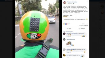 Helm Ojol Dipasangi Aksesori, Curhatan Warganet Ini Bikin Ngakak