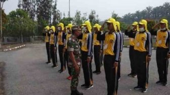 ASN Pelalawan Batuk-batuk dan Pakai Masker Ikuti Peringatan Haornas