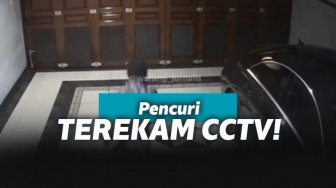 Pencuri Digerebek, Rekaman CCTV Merekam Pelaku Bingung Cari Jalan Keluar