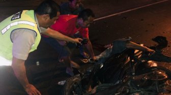 Terlibak Laka Dengan Truk di Jalan Raya Tulungagung, Warga Blitar Meninggal