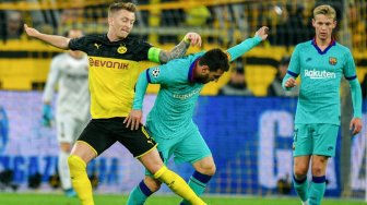 Duel Dortmund vs Barcelona Berakhir Antiklimaks di Signal Iduna Park