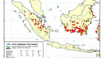 BMKG Deteksi 47 Titik Panas di Sumatera, Riau Terbanyak