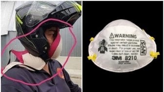 Viral Potret Viral Laki-laki Pakai Bra untuk Masker