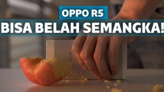 Oppo R5, Smartphone Super Kuat dari Membelah Semangka Sampai Dilindas Mobil
