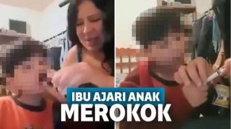 Miris! Seorang Ibu Ajari Anak Balitanya Merokok dan Minum Bir