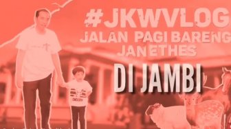 Vlog Jokowi Terbaru Diedit Warganet Seperti di 'Planet Mars'