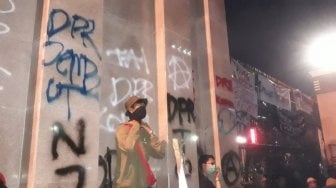 Banyak Grafiti Protes DPR Tolol, Polisi: Kelompok Anarko Sudah Main