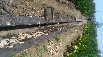 Gempur Menyoal Pekerjaan Proyek Gempur MAir di Desa Sumedangan Pamekasan