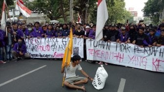 Tolak UU KPK dan Protes Kekerasan Polisi, Ribuan Mahasiswa Bogor Aksi Lagi