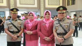 Sertijab Kapolresta Mojokerto di Mapolda Jatim berlangsung khidmat