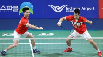 Dibungkam Fajar / Rian di Korea Open 2019, Begini Komentar Kevin