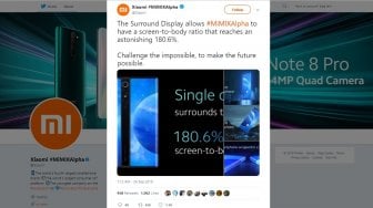 Xiaomi Mi Mix Alpha Dikenalkan, Punya Desain Gila