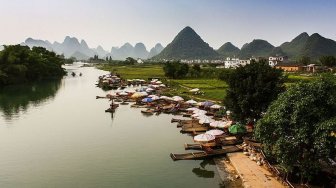 Menawan, Potret Cantiknya Pegunungan Karst Guilin di China