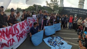 Jurnalis Banten Serukan Perlawanan Serangkaian Kekerasan saat Meliput