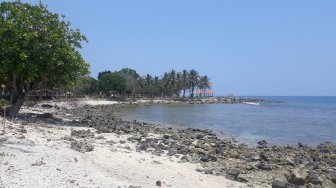 Pantai Tanjung Lesung 9 Bulan Pascatsunami. (Suara.com/Novian Ardiansyah)