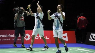 Sengit! Fajar / Rian Pulangkan Kevin / Marcus dari Malaysia Masters 2020