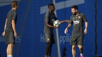 Messi dan Dembele Kembali Berlatih Jelang Barcelona vs Inter Milan