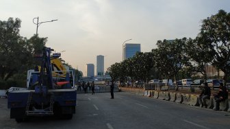 Demo Buruh Berjalan Damai, Jalan di Depan Gedung DPR Akan Segera Dibuka