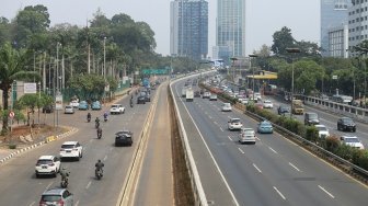 Jadi Ajang Demonstran, Jalan Gatot Subroto Akhirnya Normal Kembali