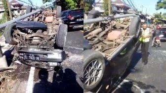 Mobil Terbalik di Jalan Pakem-Turi, Korban Selamat