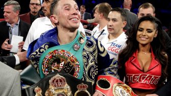 Taklukan Derevyanchenko, Golovkin Rebut Dua Sabuk Juara Dunia