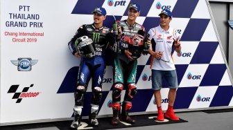 Susunan Start MotoGP Thailand: Quartararo Terdepan, Rossi Kesembilan