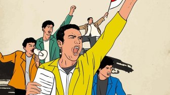 Tidak Hanya di Palembang, Mahasiswa Demonstrasi Tolak Wacana Pemilu Ditunda Berlangsung di Sejumlah Daerah di Sumsel