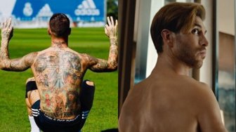 Bikin Heboh, Sergio Ramos Pamerkan Punggung Mulus Tanpa Tato
