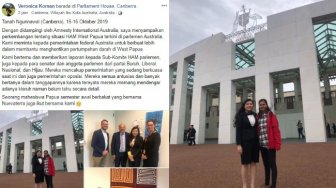 Mengadu ke Australia, Veronica Koman Minta Bantuan Kasus HAM Papua