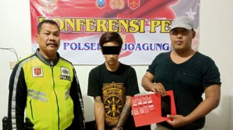 Unit Reskrim Polsek Mojoagung Ringkus Pemuda Mojokerto Pengedar Narkotika