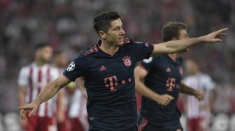 Cetak Dua Gol, Robert Lewandowski Pimpin Top Skor Liga Champions