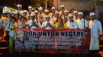 Pemilu dan Pelantikan Presiden Aman, Polres Badung Doa Bersama