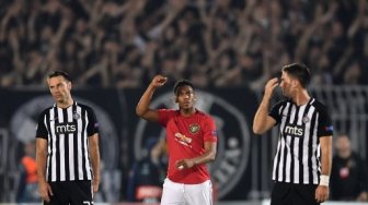 Gol Penalti Martial Bawa Manchester United Tekuk Partizan Belgrade