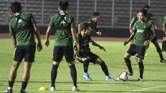 Timnas Indonesia U-22 Latihan Bola Mati Sebelum ke Filipina