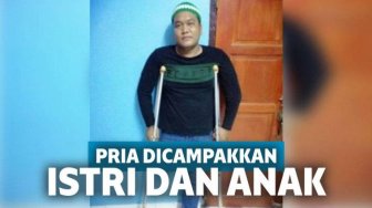 Miris! Hanya karena Kehilangan Kaki Kanan, Pria Ini Dicampakkan Istri