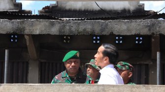 Presiden Jokowi Kunjungi Lokasi Bekas Kerusuhan Wamena