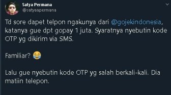 Viral Modus Beri Gopay Sejuta, Penipu Malah Kena Tipu