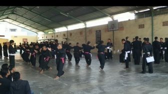 Tes Kenaikan Tingkat PSHT Denpasar Digelar di Padepokan Silat SMI
