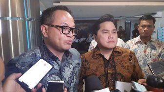 Menteri Erick Sambangi Kantor Luhut, Bahas Kelanjutan Proyek LRT