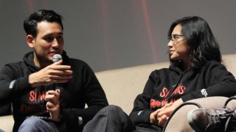 Artis Arifin Putra saat hadiri rilis trailer film Si Manis Jembatan Ancol di XXI Epicentrum, Jakarta, Kamis (31/10). [Suara.com/Oke Atmaja]