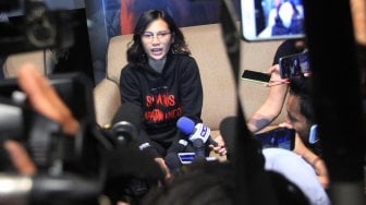 Aktris Indah Permatasari saat hadiri trailer Si Manis Jembatan Ancol di epicentrum, Jakarta, Kamis (31/10). [Suara.com/Oke Atmaja]