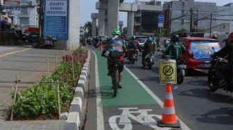 Perluasan Jalur Sepeda di Ibu Kota Ditunda