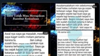 Kesal Istri Tak Cukur Rambut Kemaluan, Curhat Pria Ini Viral