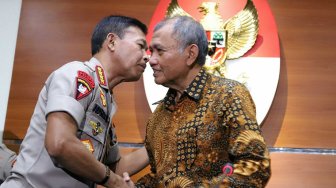 Di depan Ketua KPK, Kapolri Idham Azis Janji Tuntaskan Kasus Novel Baswedan