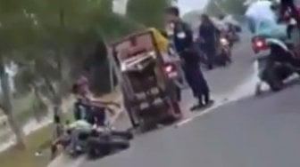 Viral Satpam yang Menabrakkan Motor ke Penjual Bakso, Alasannya Bikin Geram