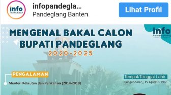 Postingan soal Susi Pudjiastuti Bakal Calon Bupati Pandeglang, hoaks.