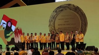 Jokowi - Ma'ruf, JK hingga Surya Paloh Kumpul di Acara HUT ke-55 Golkar