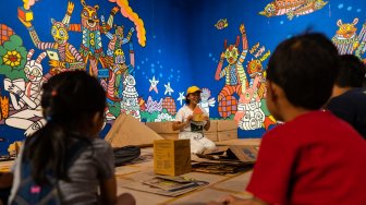 Kids Corner Biennale Jogja 2019, Anak-Anak Bikin Karya Seni dari Kardus