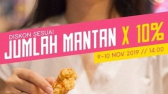 Gokil, Stand Kuliner Ini Tawarkan Diskon yang Besarnya Sesuai Jumlah Mantan